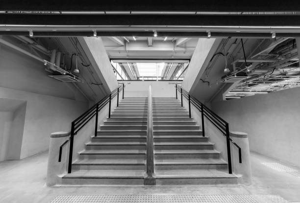 istock Interior view of stairway in old building 1363721438
