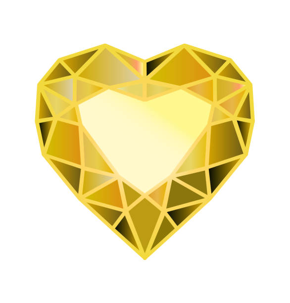 istock gemstone, diamond in the form of a heart 1363724345
