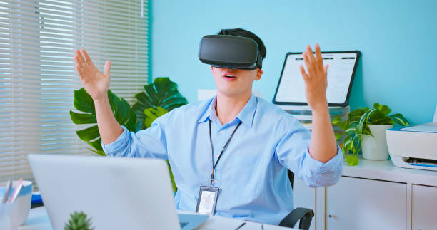 istock meeting with VR glasses 1363726964