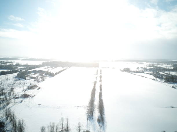 istock Winter drone photography in Ontario Canada after a snow fall 1363726996