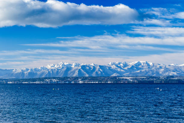 吹雪の後のオリンピック半島 - kitsap ストックフォトと画像