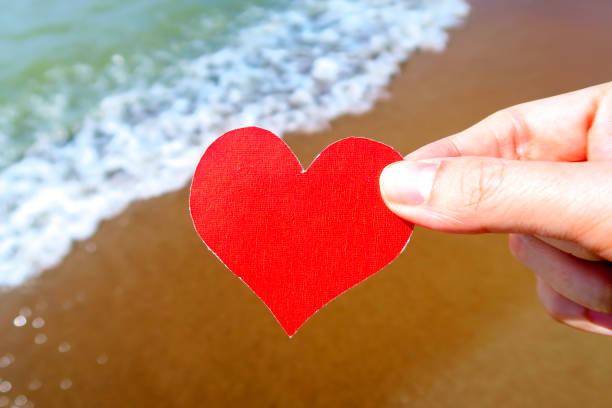 istock Heart on the Seashore 1363730043