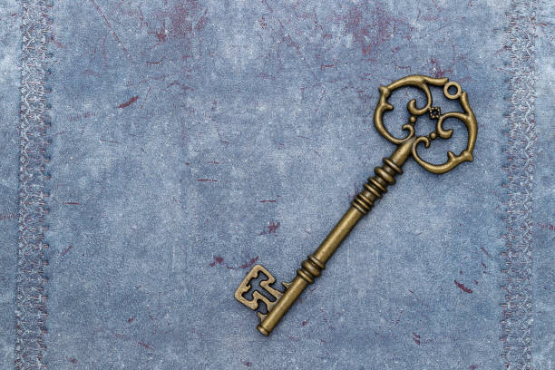 istock vintage key on a grungy leather 1363730125