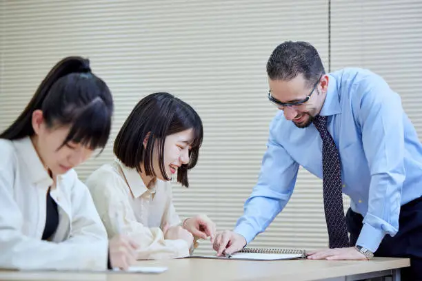 English conversation classroom