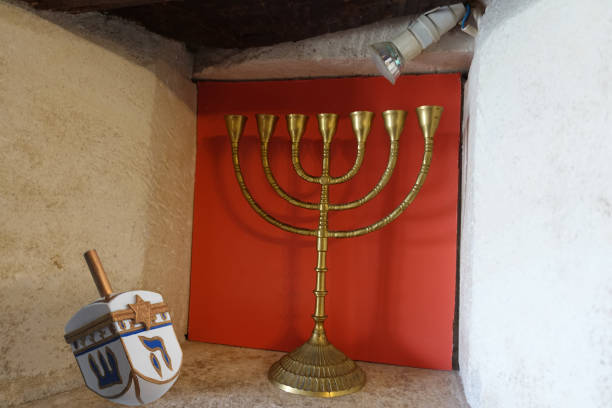istock Hanukkah  Menorah  Hebrew  Hanukkah Spinning Top 1363733039