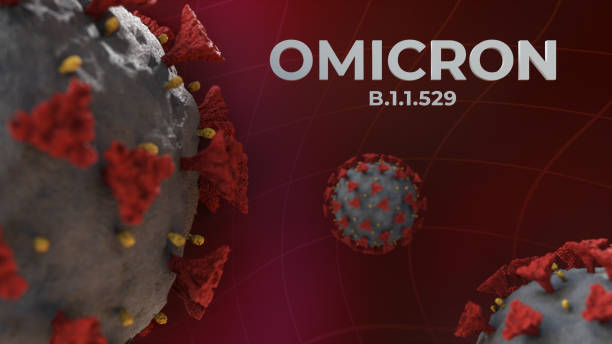 omicron corona virus variante b.1.1.529 - covid-19 konzept stockfoto - genetic modification science research illness stock-fotos und bilder