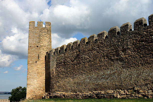 istock wall of fortress 136373798
