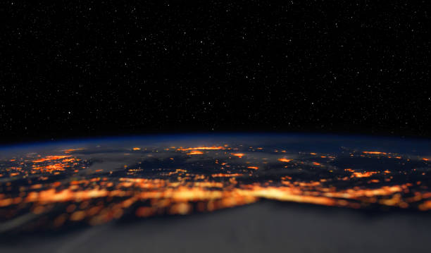 istock Communication technology for internet business. Global world network and telecommunication on earth cryptocurrency and blockchain 1363744887