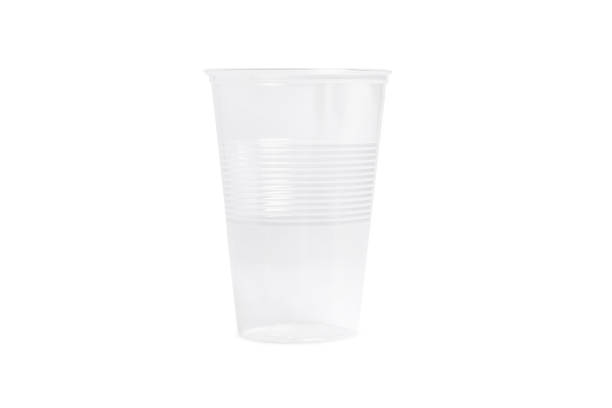 istock Plastic transparent cup for coffee, tea, chocolate and other hot drinks. Plastic party cup mockup. Disposable Cups set. Take out mugs front view and space for your design 1363748891