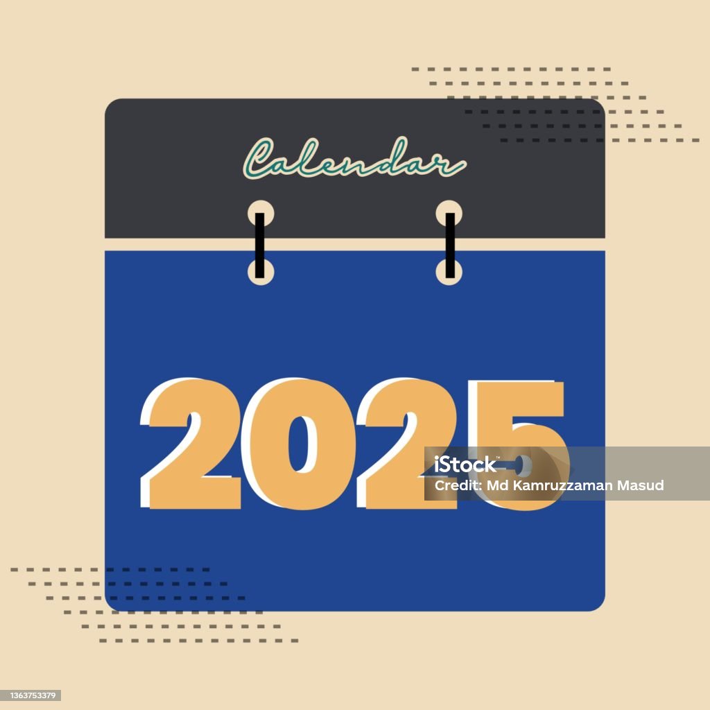 2025-calendar-page-design-2025-calendar-cover-page-design-stock-illustration-download-image