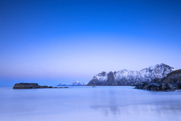 istock Sunset over Hovden beach at the Vesteralen archipel in Northern Norway during winter 1363756607