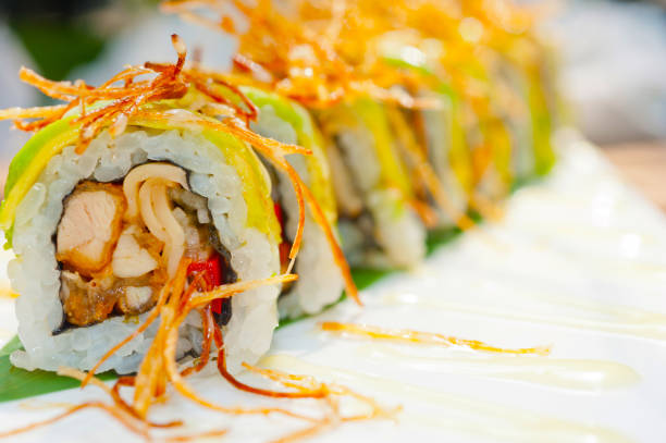 istock Japanese sushi rolls Maki Sushi 1363756894