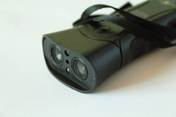 istock Ultrasonic dog repeller. Close-up. Background. 1363758000