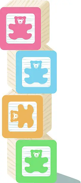 Vector illustration of Toy Blocks