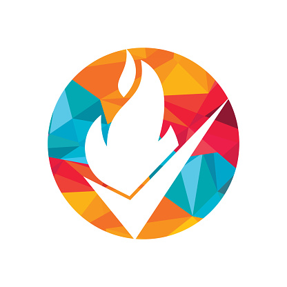 Fire Testing Logo Fire Check Vector Logo Design Template Fire Prevention And Safety Logo ...