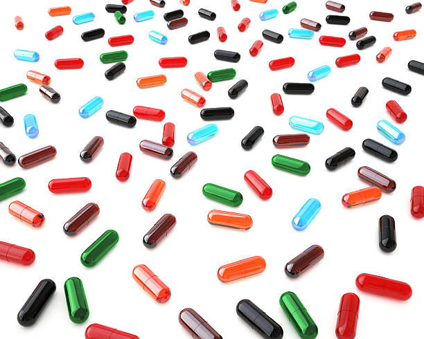 Vitamin Pills stock photo