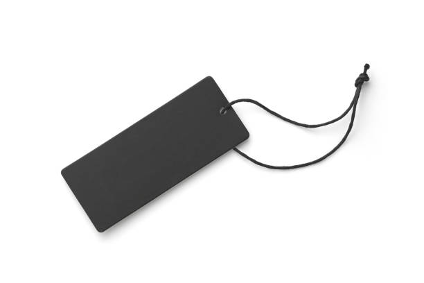 istock Close up blank price tag isolated on a white background 1363769151
