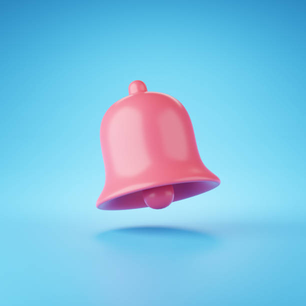 istock 3d render of minimal notification bell on pastel background. 1363769416