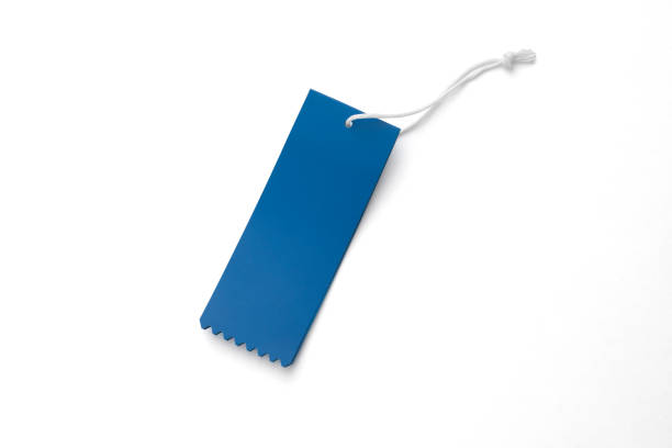 paper price tags isolated on white background