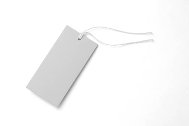 istock Close up blank price tag isolated on a white background 1363769710