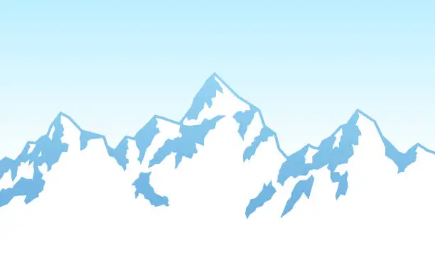 Vector illustration of Mountain Background
