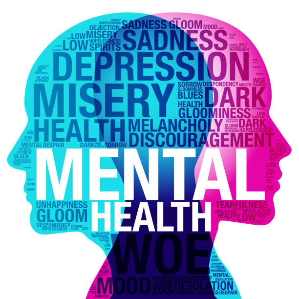 психическое здоровье - mental health stock illustrations