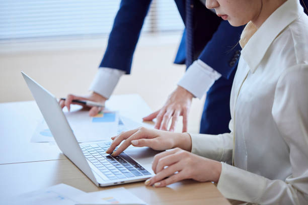 istock Japanese businessman having a meeting 1363774932