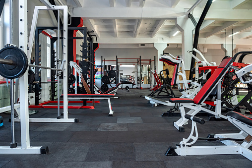 super popular gym for girls who want to lose weight and choose your training program. Youth gym concept