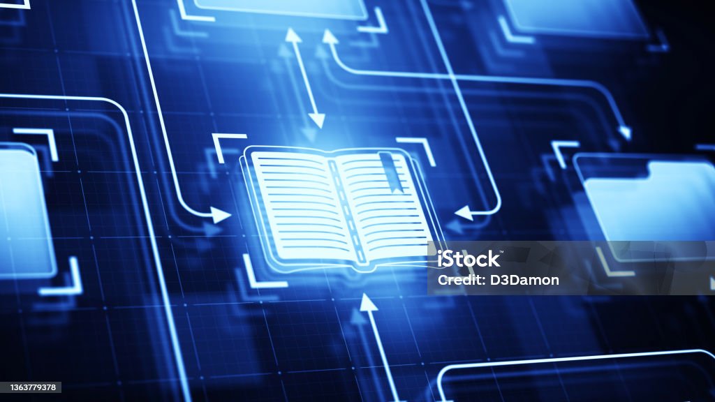 Online education concept Learning concept on digital background Technology Stock Photo