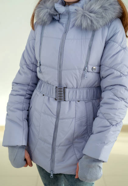 istock stylish woman wore a warm beautiful jacket to avoid catching a cold. 1363779431