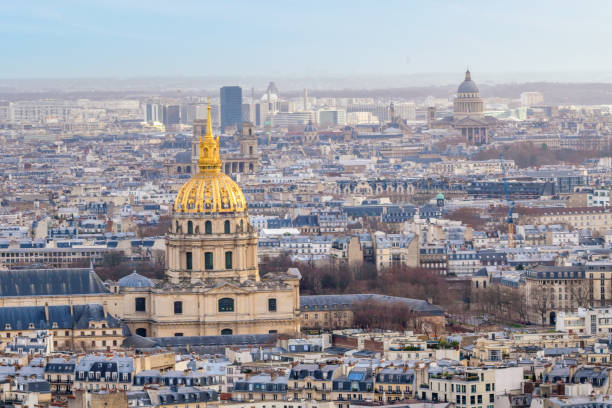 les invalides und panthéon, paris, frankreich - pantheon paris paris france france europe stock-fotos und bilder