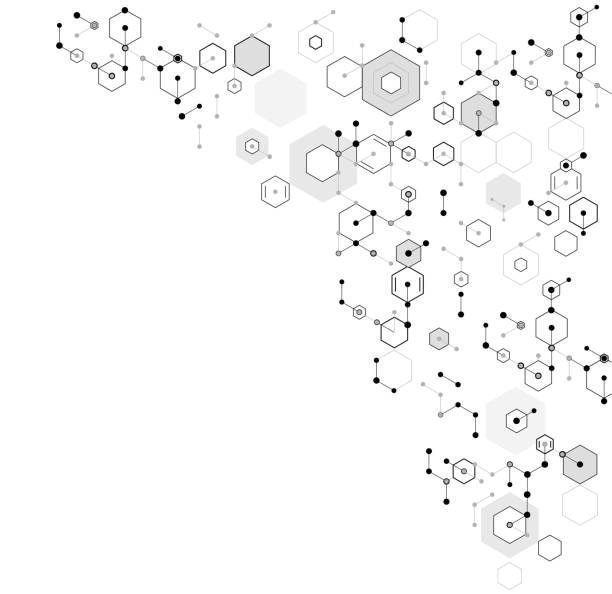 ilustrações, clipart, desenhos animados e ícones de design de canto científico - backgrounds cyberspace mathematical symbol mathematics