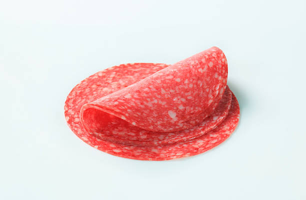 Pieces of salami