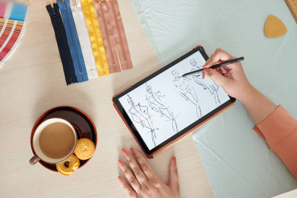 istock Designer Drawing Fashion Sketch 1363794630