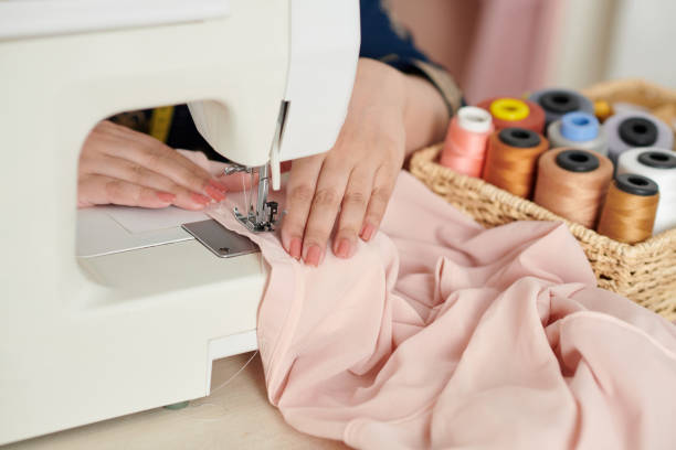istock Dressmaker Sewing Silk Blouse 1363794795