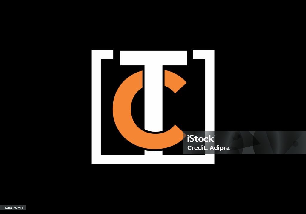 Modern Simple Tc Initial Letter Stock Illustration - Download Image Now ...