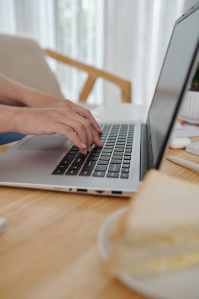 istock Hands of Female Freelancer 1363799776