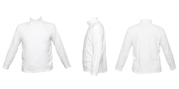 istock Upper body wearing a white turtleneck 1363801950