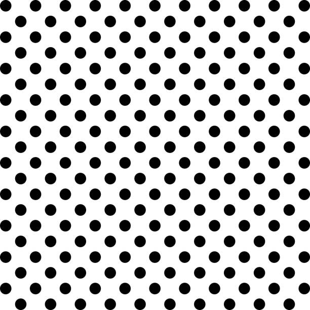 nahtloses polka-dot-muster im klassischen stil. abstrakte geometrische form. - polka dot stock-grafiken, -clipart, -cartoons und -symbole