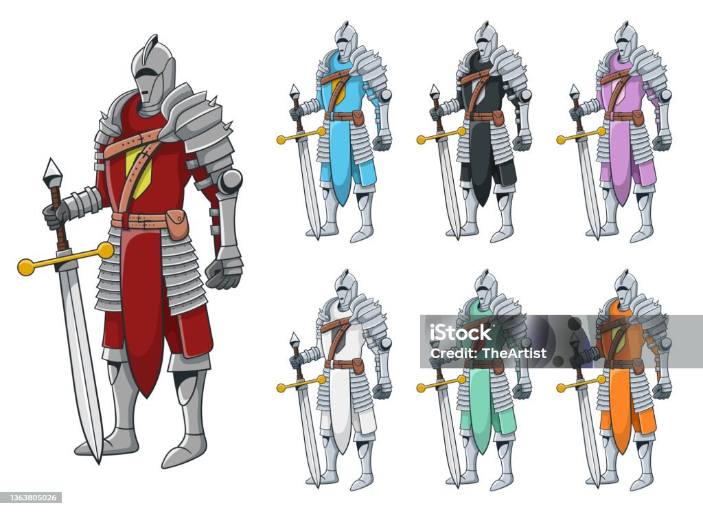 Knight Loop Belt Vector Knight Vector Design Illustration Isolated On White Background Stock ...