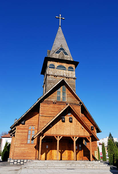 istock Orthodox wooden church, Brasov 136380768