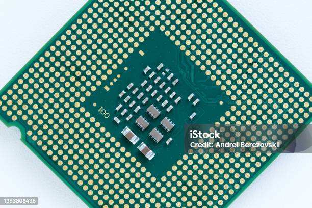 Processor Top View Processor With Smd Componentstop View Stock Photo - Download Image Now ...