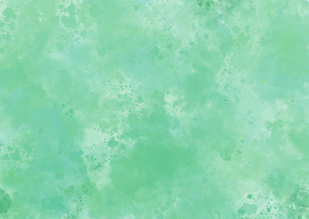 istock Green paint all over the wallpaper 1363809477