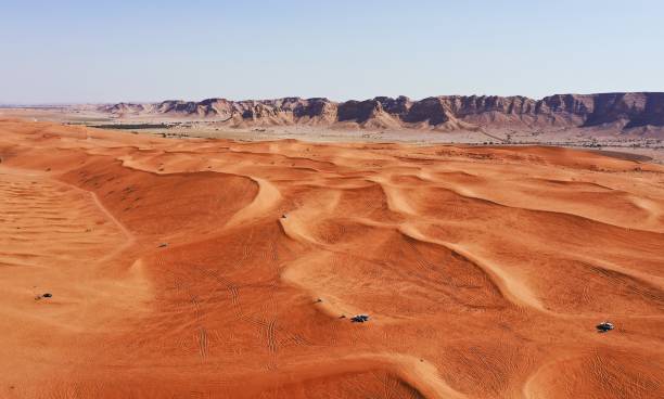 istock Aerial view of Red Sand Dunes 1363819264