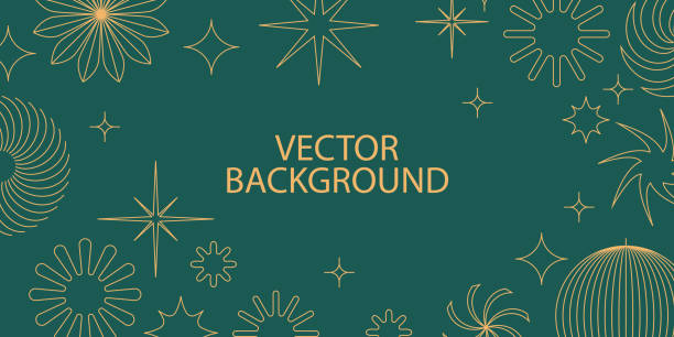 Vector minimal geometric illustrations set - trendy abstract aesthetic linear compositions, prints, frames and graphic design elements vector art illustration