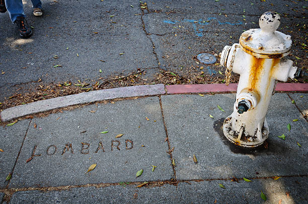 Mulberry Street fire hydrant painted bandiera Italiana. Little Italy, Manhattan, New York City, USA.