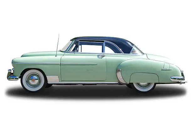 Chevrolet Deluxe 1950 isolated on white