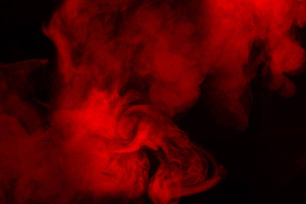 istock Red steam on a black background. 1363826216