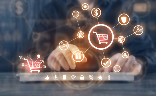 E-commerce. Online shopping. Business. Internet. Technology stock photo