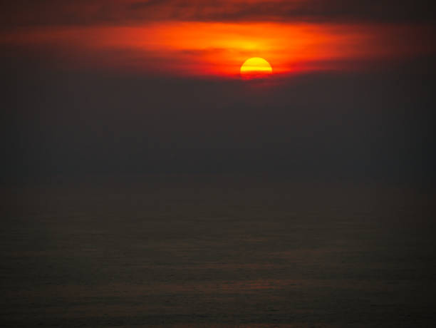 istock Beautiful sunset or sunrise with colorful sky at devghali or Kasheli beach 1363827514